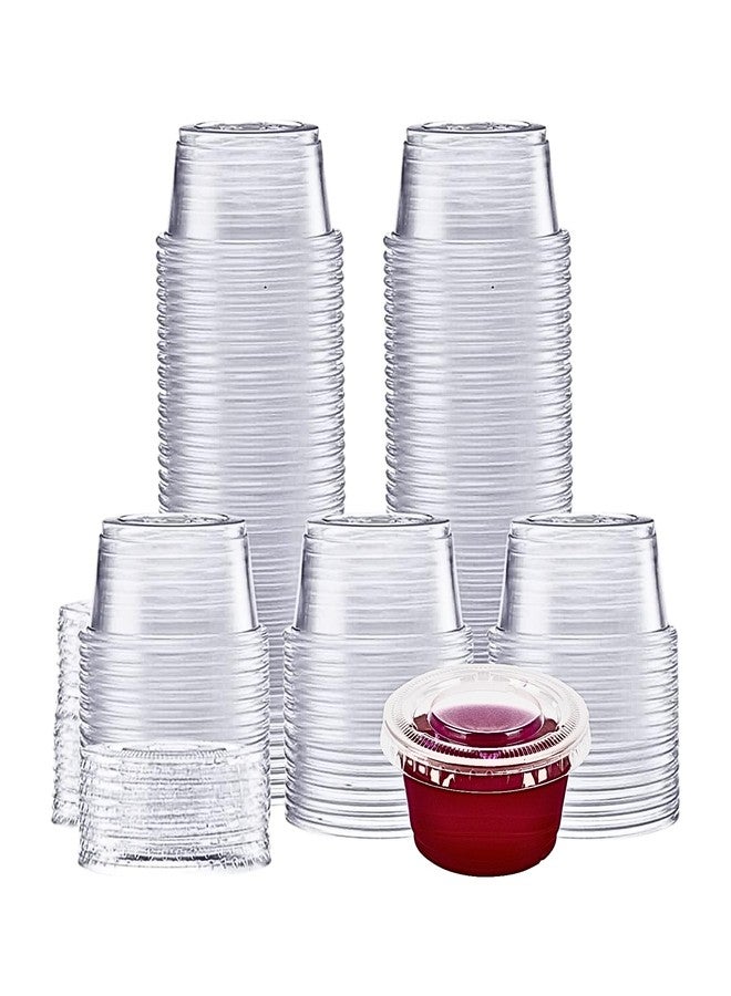 Green Direct 2 oz. Disposable Small Plastic Containers with Lids – Portion Condiment Containers for Jello Shots, Sauces, Dressings & Meal Prep, Pack of 200 - Image 1